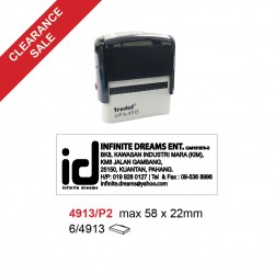 Trodat 4913/P2 Self Inking Stamp 58x22mm